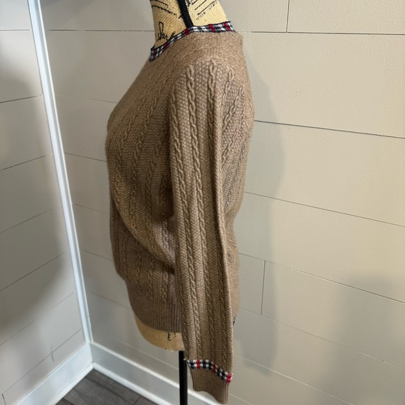 Damokehan Brown Cable Knit Sweater - Medium - Picture 3 of 6